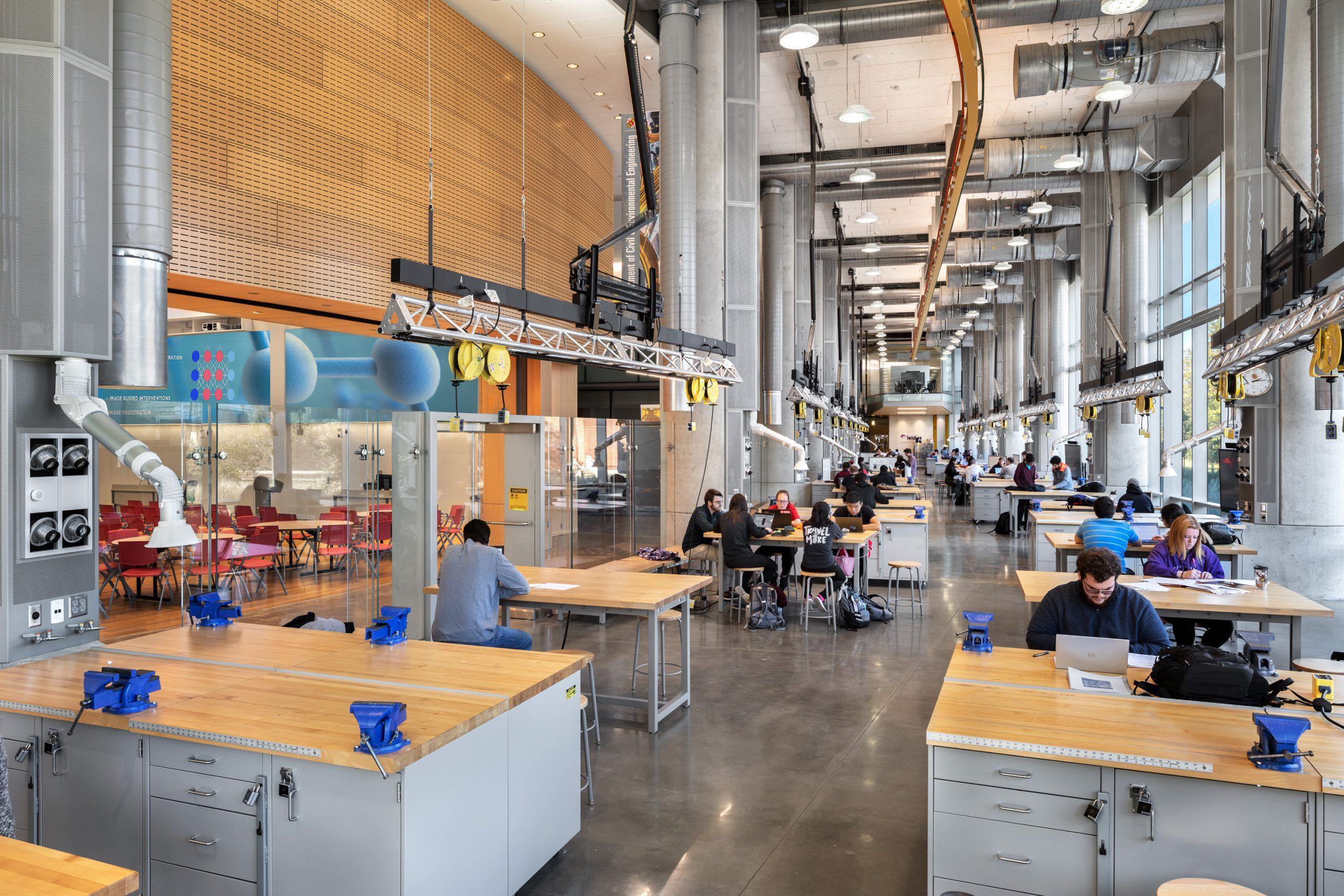 scene from interior of engineering classroom