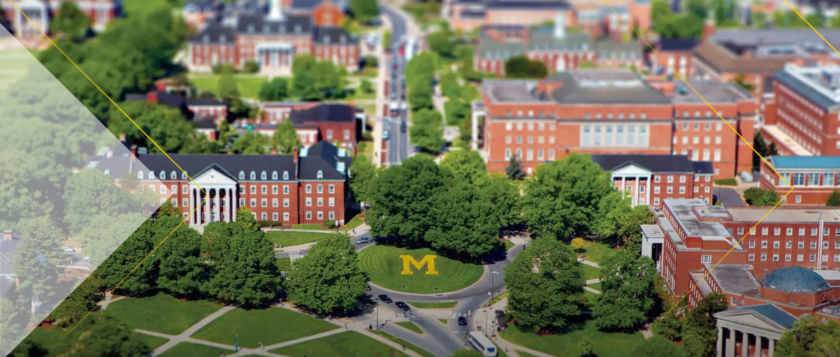 aerial view of the campus