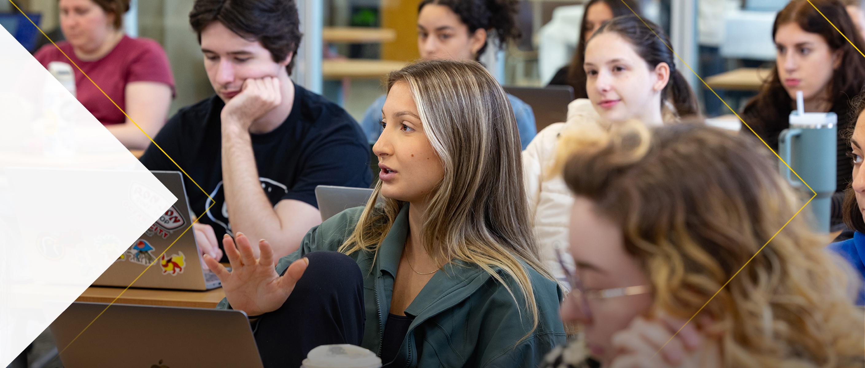 group of students in classroom
