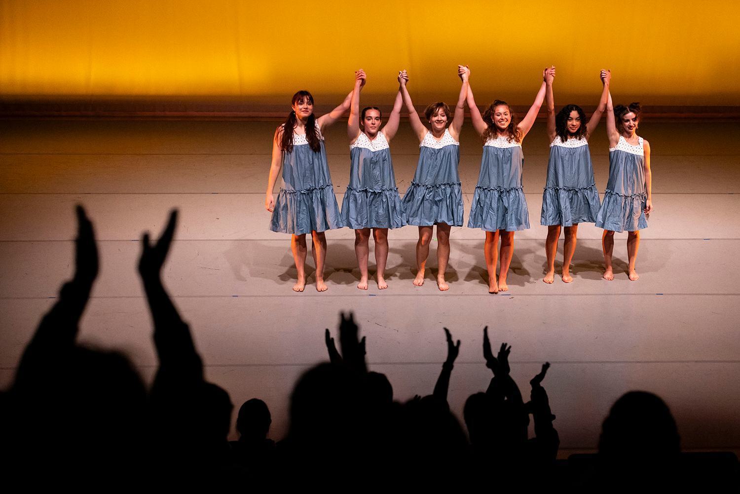 Performers on a stage