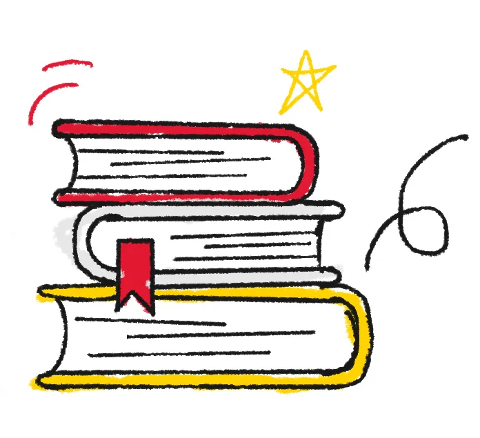 illustration of books