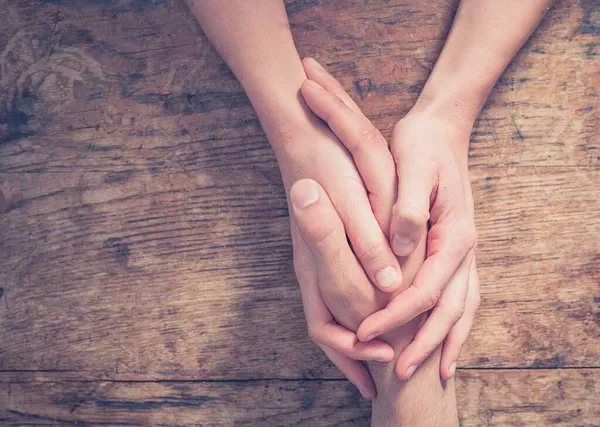 holding hands